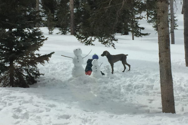 Building a Snowman in Red River